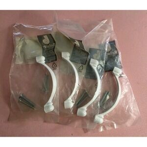 4 Pack Hickory Hardware Conquest P14441-W White 3"cc Arch Cabinet Handle Pull